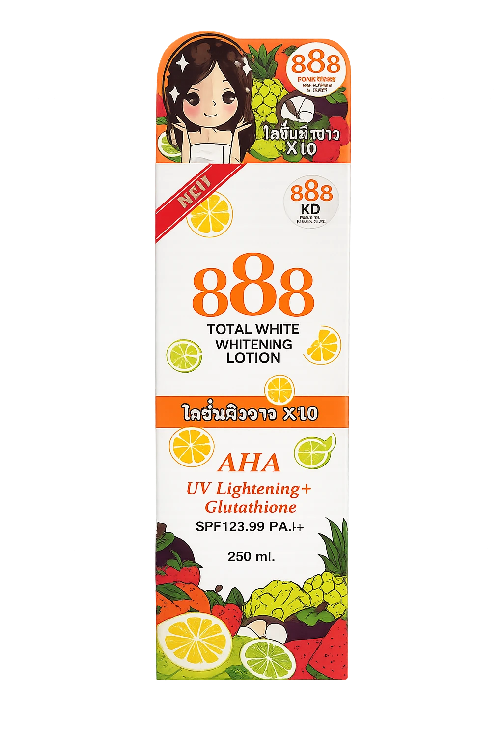 888 Total White Whitening Lotion