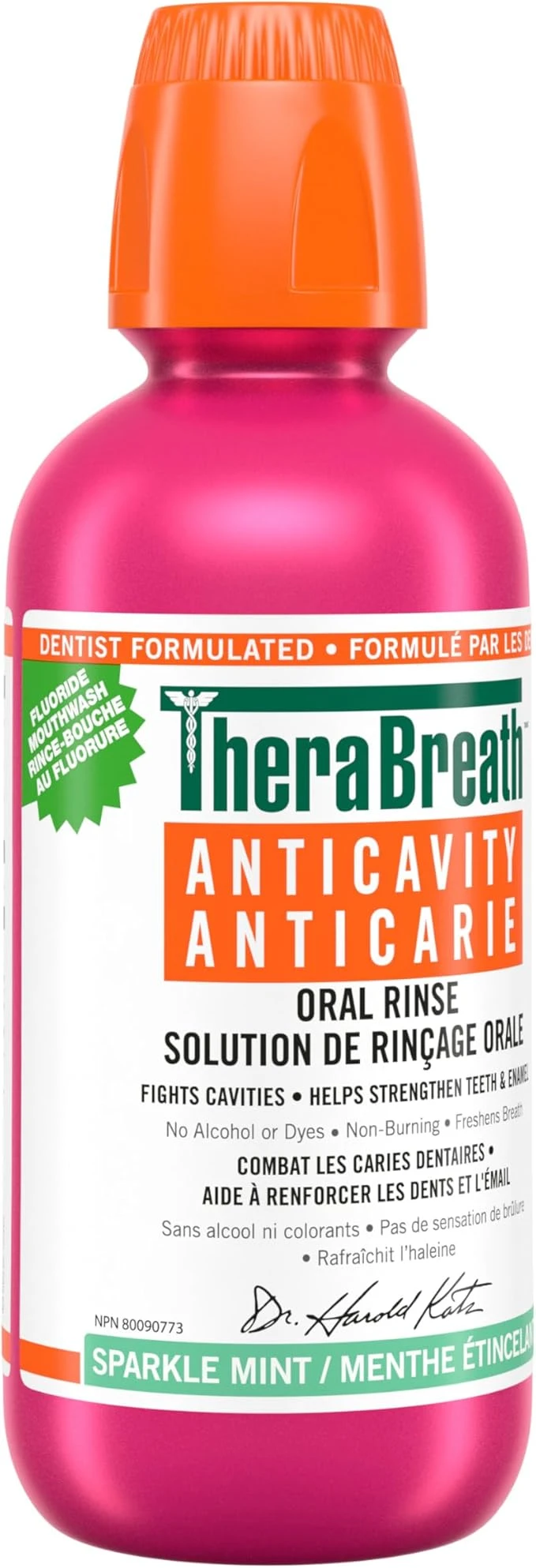 TheraBreath Anticavity Fluoride Oral Rinse Sparkle Mint